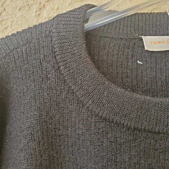 Tory Burch Black and White Crew Neck Sweater - Picture 4 of 9